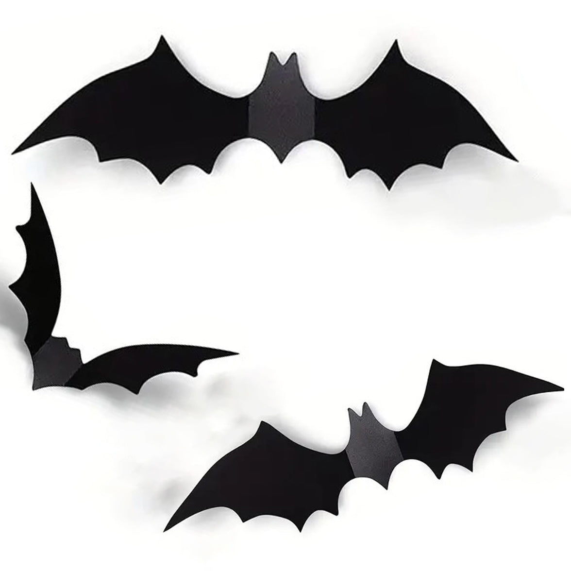 Set 3 lilieci decorativi, Zola®, Halloween, diferite marimi 47cm, 37 cm, 31 cm, 20 autoadezive Set 3 lilieci decorativi, Zola®, Halloween, diferite marimi 47cm, 37 cm, 31 cm, 20 autoadezive